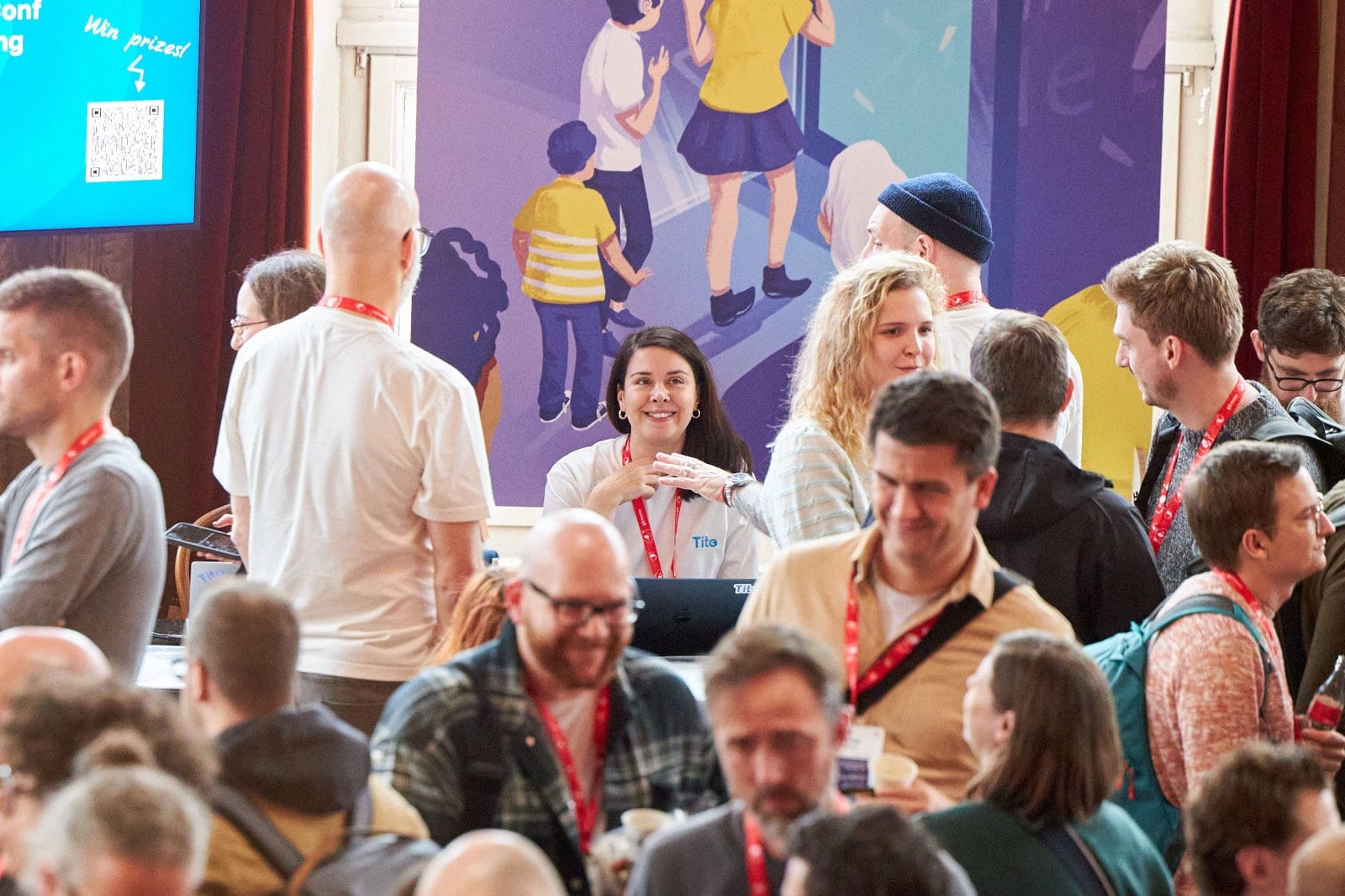 Vicky from Ti.to at SmashingConf Antwerp.